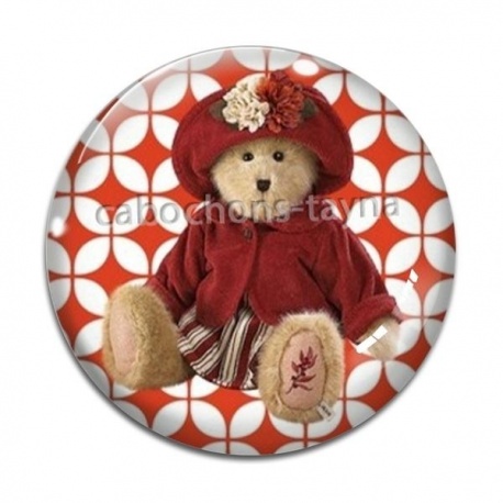 Cabochon Verre - nounours