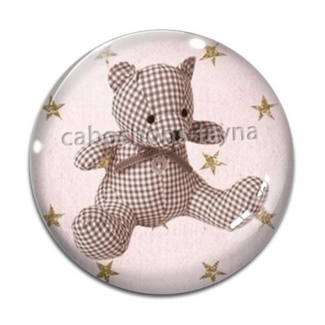 Cabochon Verre - nounours