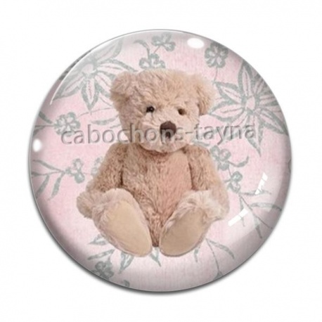 Cabochon Verre - nounours