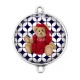 Connecteur Cabochon Argent - nounours
