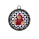Pendentif Cabochon Argent - nounours