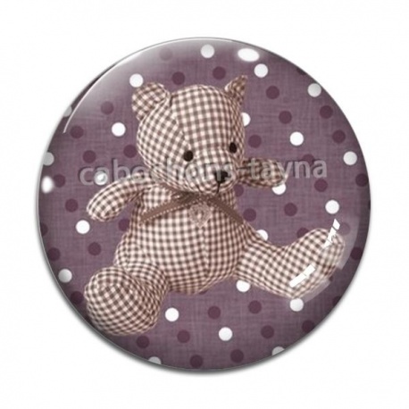 Cabochon Verre - nounours