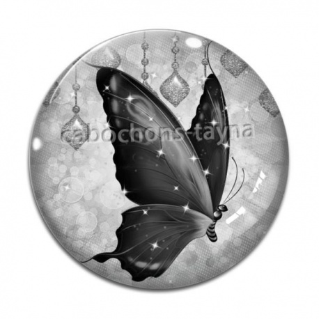 Cabochon Verre - papillon