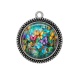 Pendentif Cabochon Argent - papillon