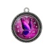 Pendentif Cabochon Argent - papillon