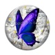 Cabochon Verre - papillon