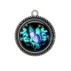 Pendentif Cabochon Argent - papillon