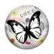 Cabochon Verre - papillon