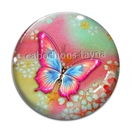 Cabochon Verre - papillon