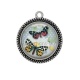 Pendentif Cabochon Argent - papillon