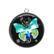 Pendentif Cabochon Argent - papillon