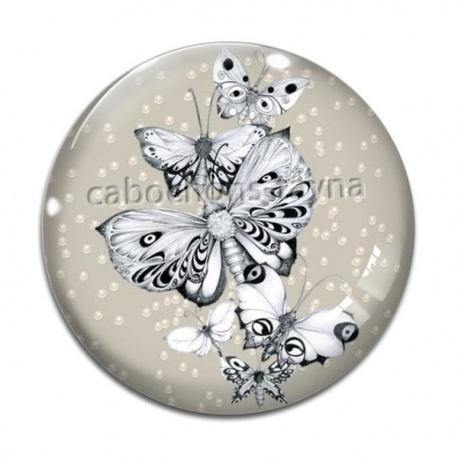 Cabochon Verre - papillon