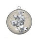 Pendentif Cabochon Argent - papillon