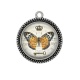 Pendentif Cabochon Argent - papillon