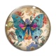 Cabochon Verre - papillon