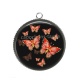 Pendentif Cabochon Argent - papillon
