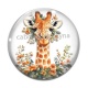 Cabochon Verre - girafe