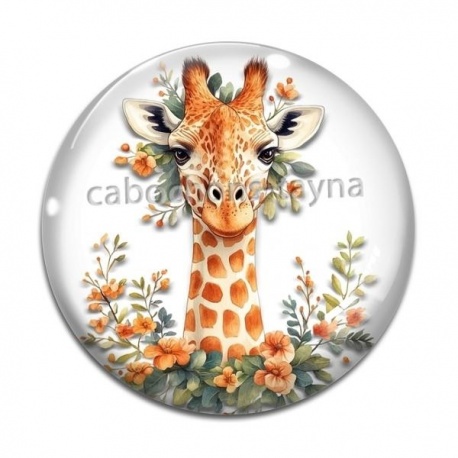 Cabochon Verre - girafe