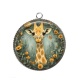 Pendentif Cabochon Argent - girafegirafe