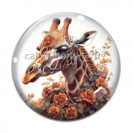Cabochon Verre - girafe