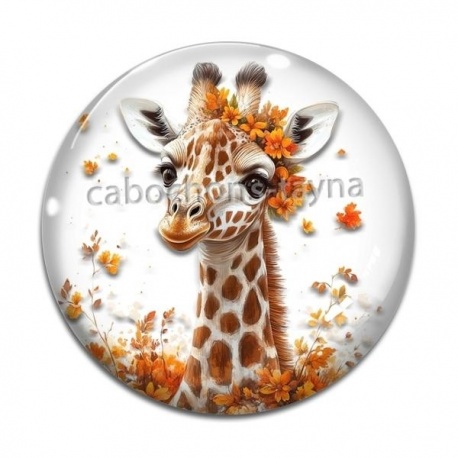 Cabochon Verre - girafe
