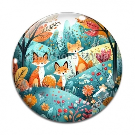 Cabochon Verre - renard
