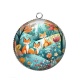 Pendentif Cabochon Argent - renard