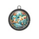 Pendentif Cabochon Argent - renard