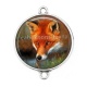 Connecteur Cabochon Argent - girafe