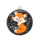 Pendentif Cabochon Argent - renard