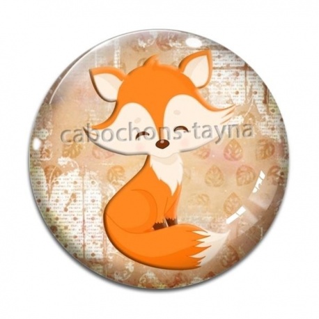 Cabochon Verre - renard