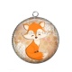 Pendentif Cabochon Argent - renard