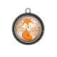 Pendentif Cabochon Argent - renard