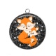 Pendentif Cabochon Argent - renard