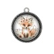 Pendentif Cabochon Argent - renard