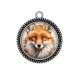 Pendentif Cabochon Argent - renard