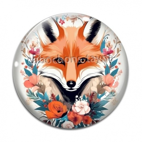Cabochon Verre - renard