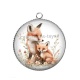 Pendentif Cabochon Argent - renard