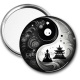 Miroir de poche - yin yan méditation