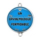Connecteur Cabochon Argent - un ophtalmologue formidable