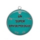 Pendentif Cabochon Argent - un super ophtalmologue