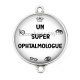 Connecteur Cabochon Argent - un super ophtalmologue