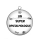 Pendentif Cabochon Argent - un super ophtalmologue