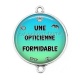 Connecteur Cabochon Argent - une opticienne formidable