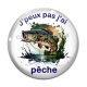 Cabochon Verre - j'peux pas j'ai pêche