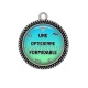 Pendentif Cabochon Argent - une opticienne formidable