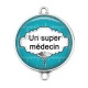 Connecteur Cabochon Argent - un super médecin