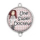 Connecteur Cabochon Argent - une super docteur