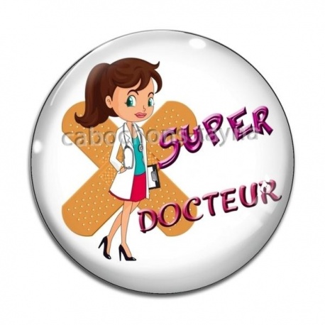 Cabochon Verre - super docteur