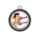 Pendentif Cabochon Argent - super docteur